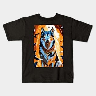 Gray Canine Adventure 2024 Kids T-Shirt